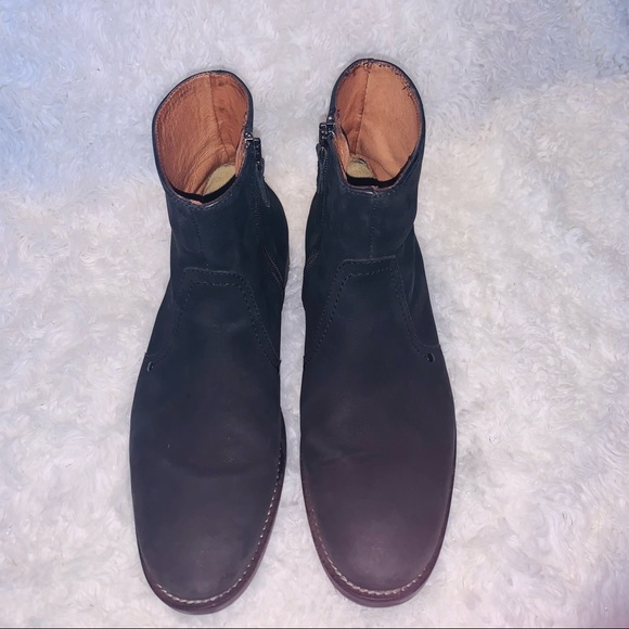 Johnston & Murphy Side Zip Black Leather Ankle Boots main image 6